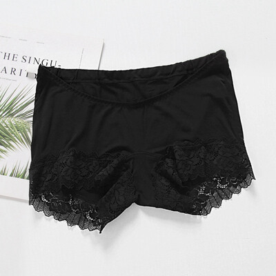 

Sexy ladies panties Solid cotton lace side girls Boyshort  simple comfortable breathable underwear women