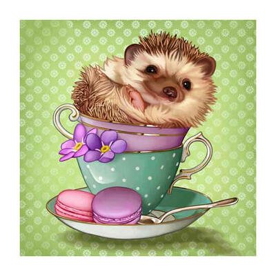 

5D DIY Full Drill Diamond Painting Dog Cup Cross Stitch Embroidery Mosaic