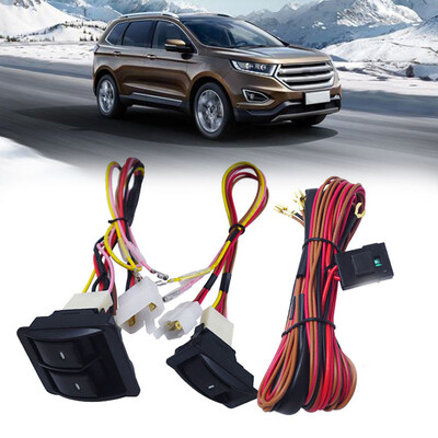 

Tailored Car Electric Power Window Switch 12V24V Wire Kit Universal Switch Holder