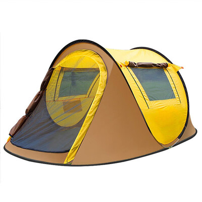 

MIAN BAO SHU Outdoor supplies tent camping 3-4 people automatic wild beach tent 13485