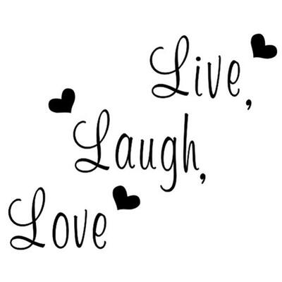 

Greensen Live Laugh Love Sticker Living Room Bedroom Backdrop Wall Decorative Decal Decorative StickerWall Sticker