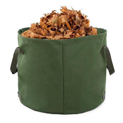 

Portable Canvas Yard Waste Bag Garden Lawn Leaf Bags Containers