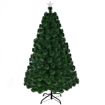 

567 LED Fiber Optic Artificial Christmas Tree w Top Star-6