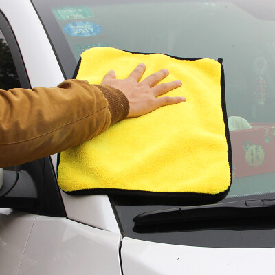 

Ogilvy car wash towel double color velvet towel thick coral fleece cleaning cloth absorbent towel 3030 2 pieces
