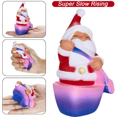 

Siaonvr Squishies Galaxy Santa Claus Toy Slow Rising Fruits Scented Stress Relief Toys