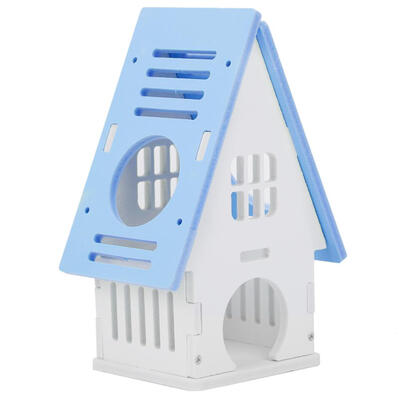 

Cute Wooden Hamster Nest House Small Pet Playing Cage Sleeping Bed Castle