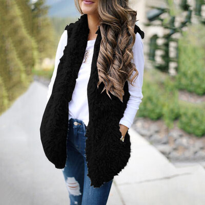 

Womens Faux Fur Teddy Bear Fleece Coat Ladies Jacket Sweater Hooded Overcoat