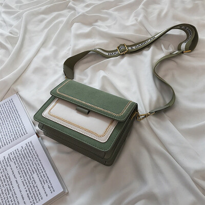 

Qiao Bani 2019 early autumn new Korean fashion Dongdaemun frosted color small square bag shoulder diagonal female bag