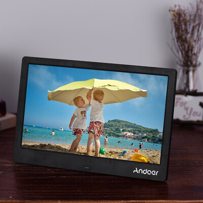 

Andoer 125 Inch Digital Photo Frame Narrow Border 1366768 High Resolution EDP Wide Viewing Angle Display Support Music Video Clo