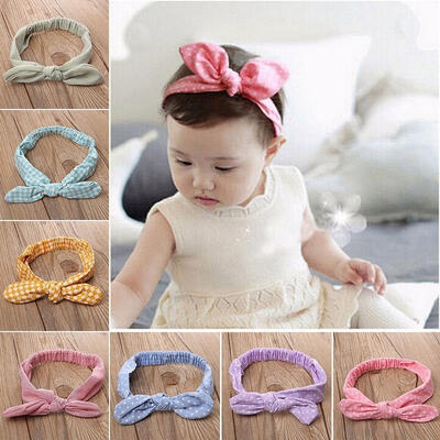 

Rabbit Ear Headband Toddler Infant Baby Kids Girls Flower Hair Band Accessories
