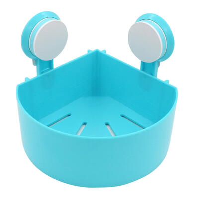 

Bathroom Corner Shower Shelf Suction Cup Wall Mounted Holder Storage Rack