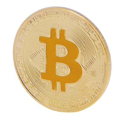 

Gold Plated Commemorative Coin Bitcoins Collectible Art Collection Souvenir