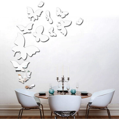 

Butterfly carved mirror wall stickers Acrylic DIY creative painting