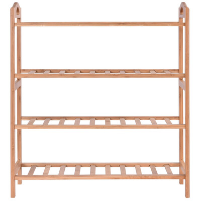 

4 Tier Bamboo Shoe Shelf Storage Organizer