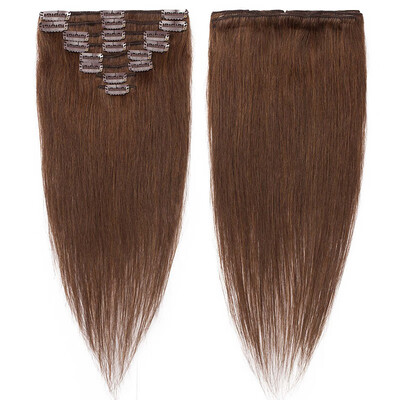 

100 Remy Hair Clip in Hair Extensions Human Hair Length 8 Pcs 18 Clips Full Straight Human Hair Extensions Soft Silky