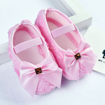 

Toddlerborn Baby Shoes Bow First Walkers Princess Baby Soft Sole Anti-Slip Sapatinhos Para Bebe Menina Moccasins