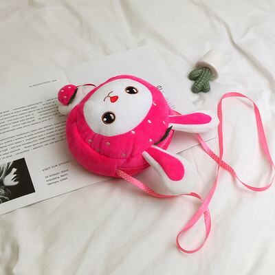 

2019 new wave casual fashion plush toy girl Messenger bag cartoon cute childlike rabbit shoulder bag