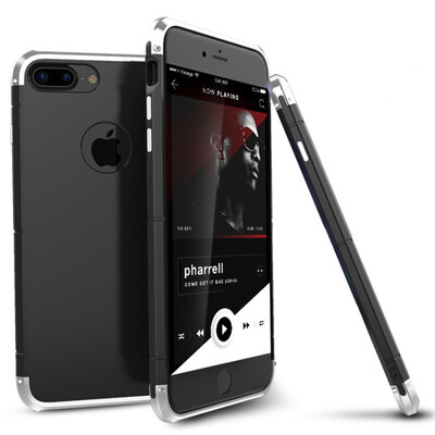 

Super Luxury For iPhone 7 7 Plus Case 360 Full Protection 3in1 Aluminum Metal PC Hard Hybrid Slim Back Cover For iPhone 7 Case