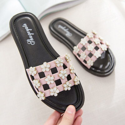 

Rose Slippers Womens Summer Beach Shoes Wedges Thick Platform Flip Slippers