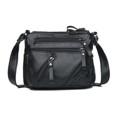 

Solid Color Shoulder Messenger Handbags Women Leather Small Crossbody Bags