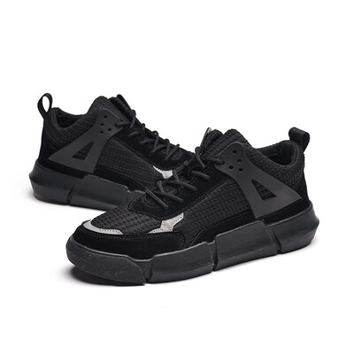 

Fashion mens shoes casual brand running shoes sports shoes black printing outdoor lightweight breathable mens shoes