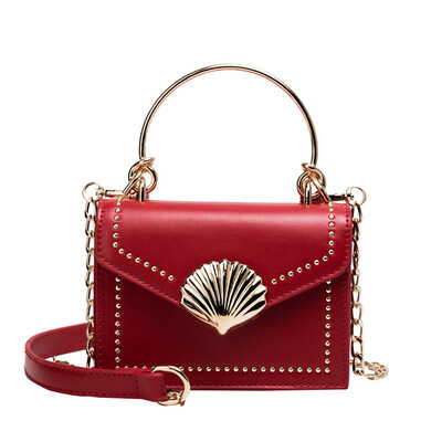 

Tide Korean version of the fashion lock single shoulder small square bag commuter wild messenger tofu bag