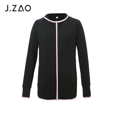 

Beijing Tokyo made JZAO ladies sports long-sleeved zipper shirt pink L