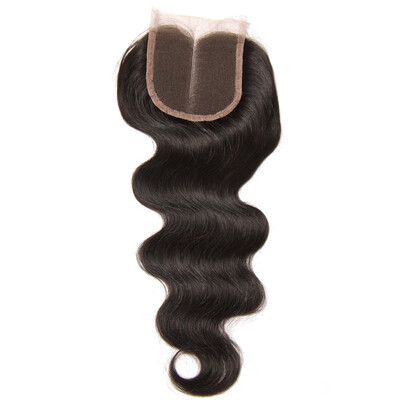 

8A Brazilian Virgin Human Hair Body Wave Lace Closure 4x4inch Middle part