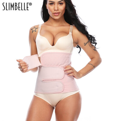 

SLIMBELLE Women Postpartum Recovery Belly Band Waist Belt Body Shaper Wrap Postnatal Support Shapewear Cotton 5 Steel Boned