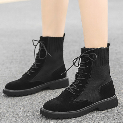 

Rose Womens Ankle Bare Round Toe Lace-Up Bare Boots Square Heel Short Booties