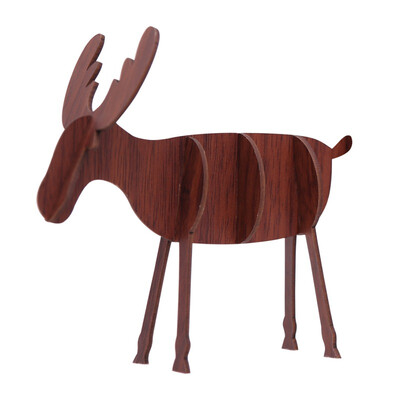 

diy wooden christmas elk Deer Decorations Xmas Tree Hanging Ornaments Pendant Gift christmas home decoration