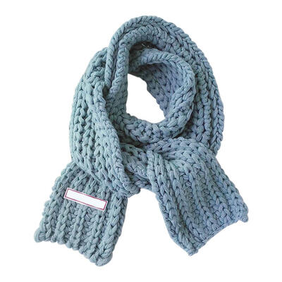 

Korean Knitted Scarf Winter Women Solid Color Thick Warm Wrap Short Scarves