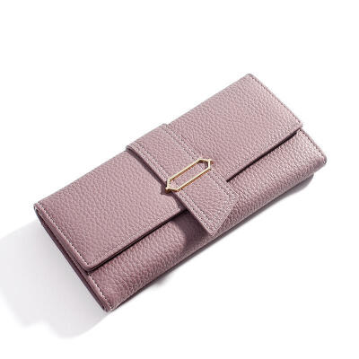 

Long Solid New Womens Wallet Large-capacity Mobile Phone Coin Purse Clutch Card Holder Ladies PU Leather Wallet