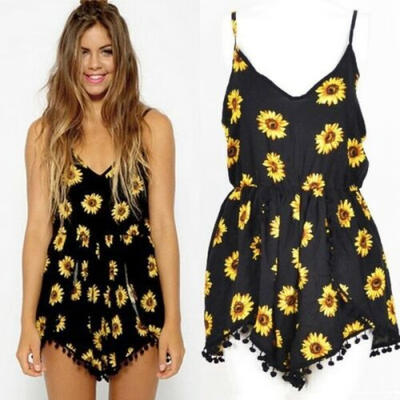 

Womens Clubwear Holiday Summer Mini Jumpsuit Playsuit Romper Beach Shorts Dress