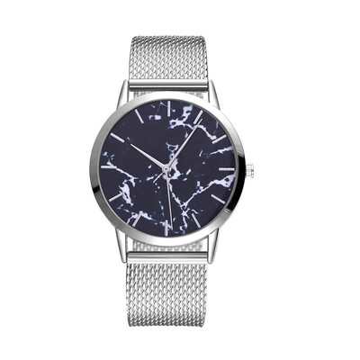 

RM Women Silica Gel Mesh Belt Casual Watch Geneva Simple Mesh Belt Watch