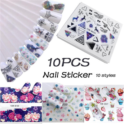 

〖Follure〗DIY Nail Applique Adhesive Flower Rattan Nail Sticker Lace Design Nail Paste