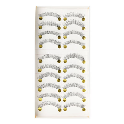 

10 Pairs Transparent Stem Handmade Makeup Natural Fake Black Eye Lashes