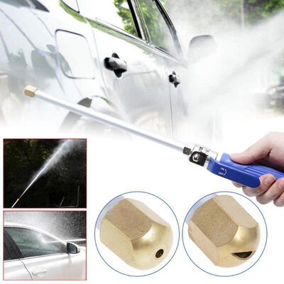 

High Pressure Power Washer Car Wash Spray Nozzle Water Gun Hose Wand Attachment Cleaning Irrigation Tool