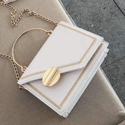 

Handbag SpringSummer 2019 New Chao Sen Joker Small Square Casual Shoulder Slam Chain Bag