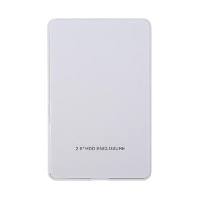 

25in IDE Hard Disk Drive Enclosure USB 20 External HDD Case Box White