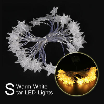 

led string lightsBattery Operated Led String Lights 6m 19ft 40 star Shape LED Lights Fairy Decorative
