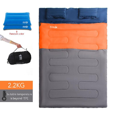 

Double Adults Couple Thermal Cotton Sleeping Bag for Outdoor Camping Resting