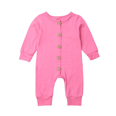 

Newborn Infant Baby Boy Girl Button Romper Bodysuit Jumpsuit Fall Outfit Clothes