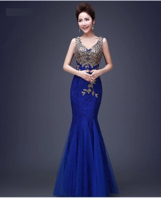 

Luxury V Neck Long Sequin Evening Dress Cheap Evening Gowns Prom Party Formal Evening Gowns Dresses