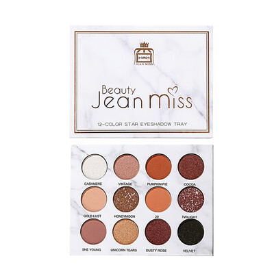 

12-color Marble Eye Shadow Palette Matte Waterproof Lasting Easy To Color Shimmer Brighten Eye Shadow
