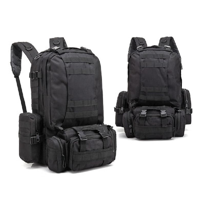 

60L Outdoor Multifunction Military Tactical Backpack with MOLLE Webbings Rucksack Sports Camping Travel Hiking Bag