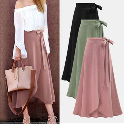 

Women Maxi Boho Irregular Summer Beach Long Dress Skirt Evening Cocktail Party
