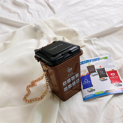 

Tailored Womens Cute Garbage Sorting Bag Trash Can Creative Shoulder Messenger Bag