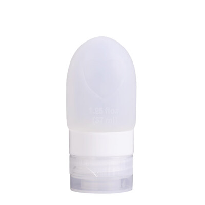 

Refillable Travel Bottles Silicone Squeezable Tube Sets Cosmetic Toiletry Containers for Shampoo Lotion Soap White  37ml