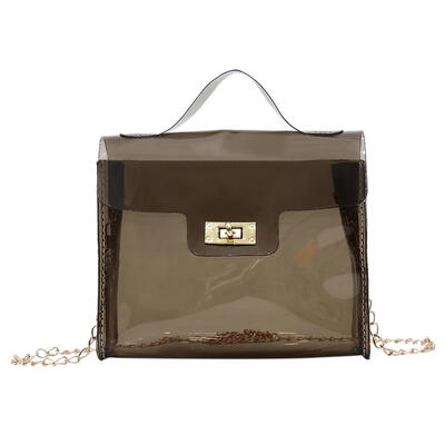

Candy Color Transparent Shoulder Handbags PVC Women Chain Crossbody Bags